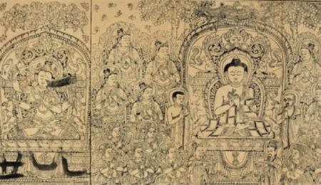 世界现存最早的版画《说法图》出于唐朝咸通九年