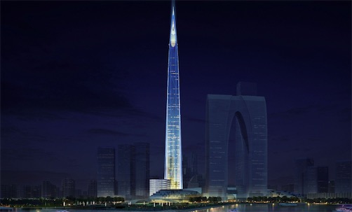 华东地区最高大楼 苏州中南中心729米