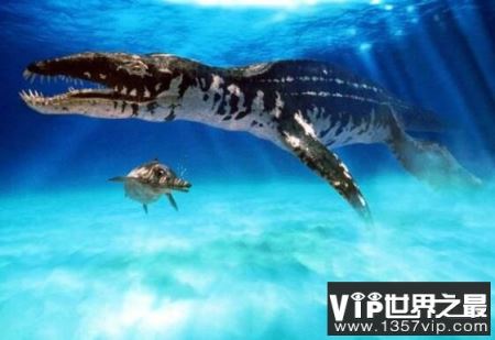 海洋中的变色龙：滑齿龙，体长2米的三角龙（超级海怪）