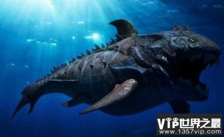 古生代海洋霸主邓氏鱼，咬合力超强的顶级掠食物动物（一口吞掉鲨鱼）