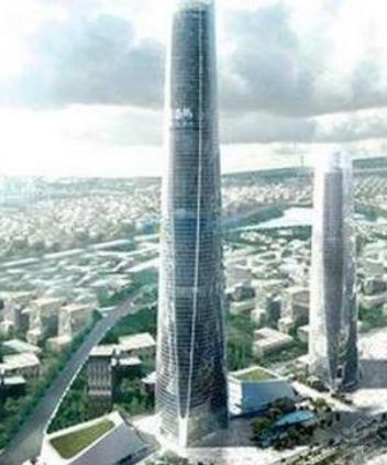 海南第一高楼 海口塔428.30m