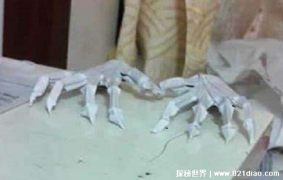 世界上最恐怖的折纸，鬼手蜘蛛太可怕(十分逼真胆小勿入)