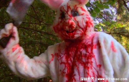 世界上最诡异的兔子，肿瘤兔(头上长满恐怖的黑色肿瘤像犄角)