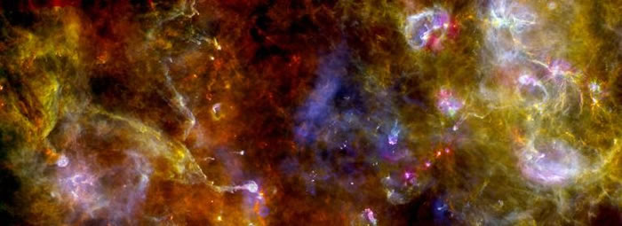 天鹅座恒星形成区的X光影像。</p><p> PHOTOGRAPH BY NASA