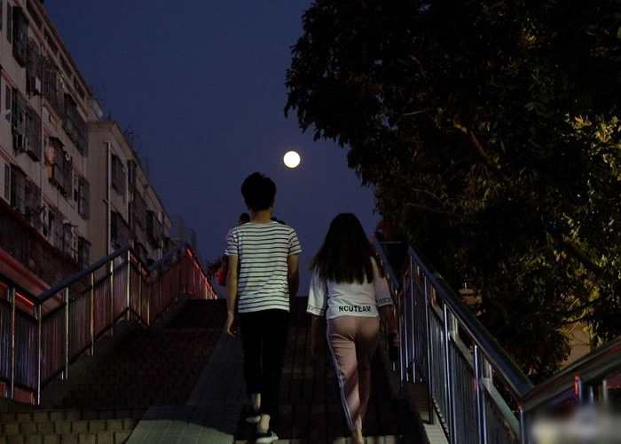 在深圳街头亦能看到超级月亮。</p><p>