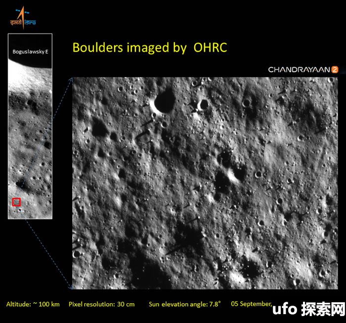 印度部署在月球轨道的探测器传回迄今为止最清晰的月球表面照