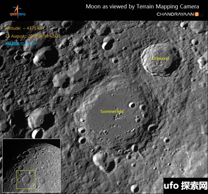 印度部署在月球轨道的探测器传回迄今为止最清晰的月球表面照
