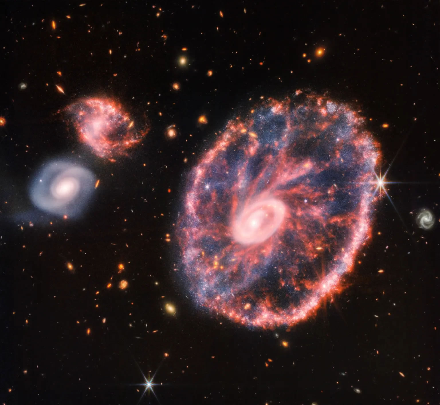 天文学家尝试解释宇宙中最稀有的环形星系产生的原因